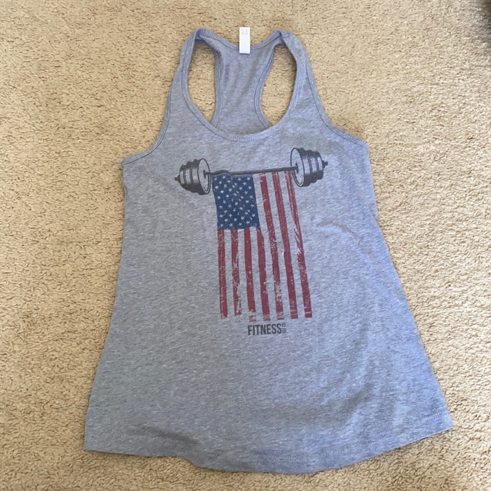 Fitness tee co racer back